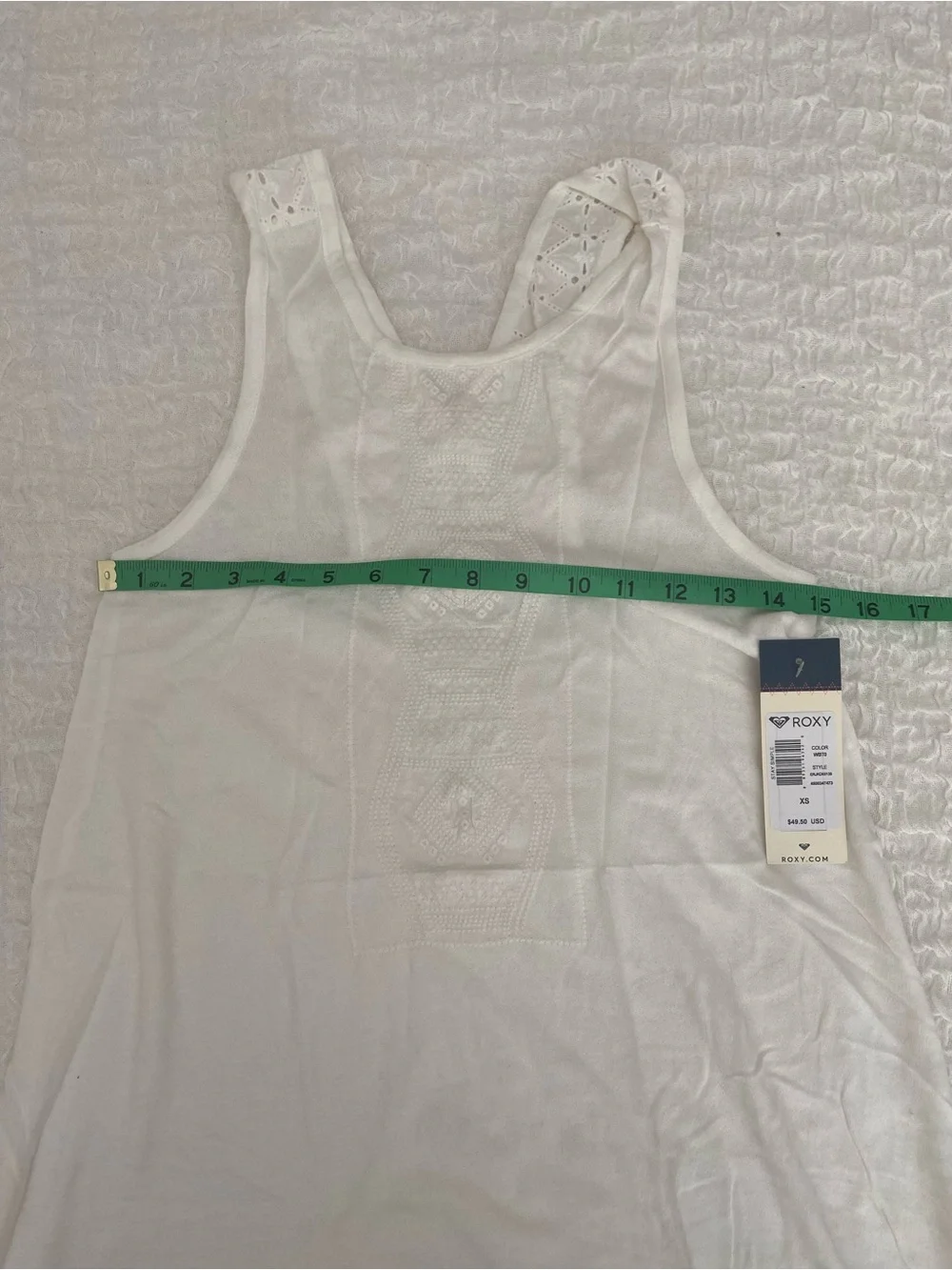 NWT ROXY WHITE DRESS SIZE XS - Picture 7 of 8